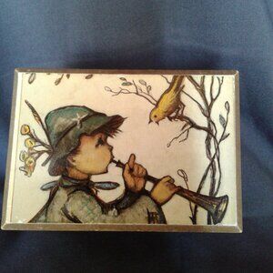 Vintage MJ Hummel Music Box plays Impossible Dream #275
